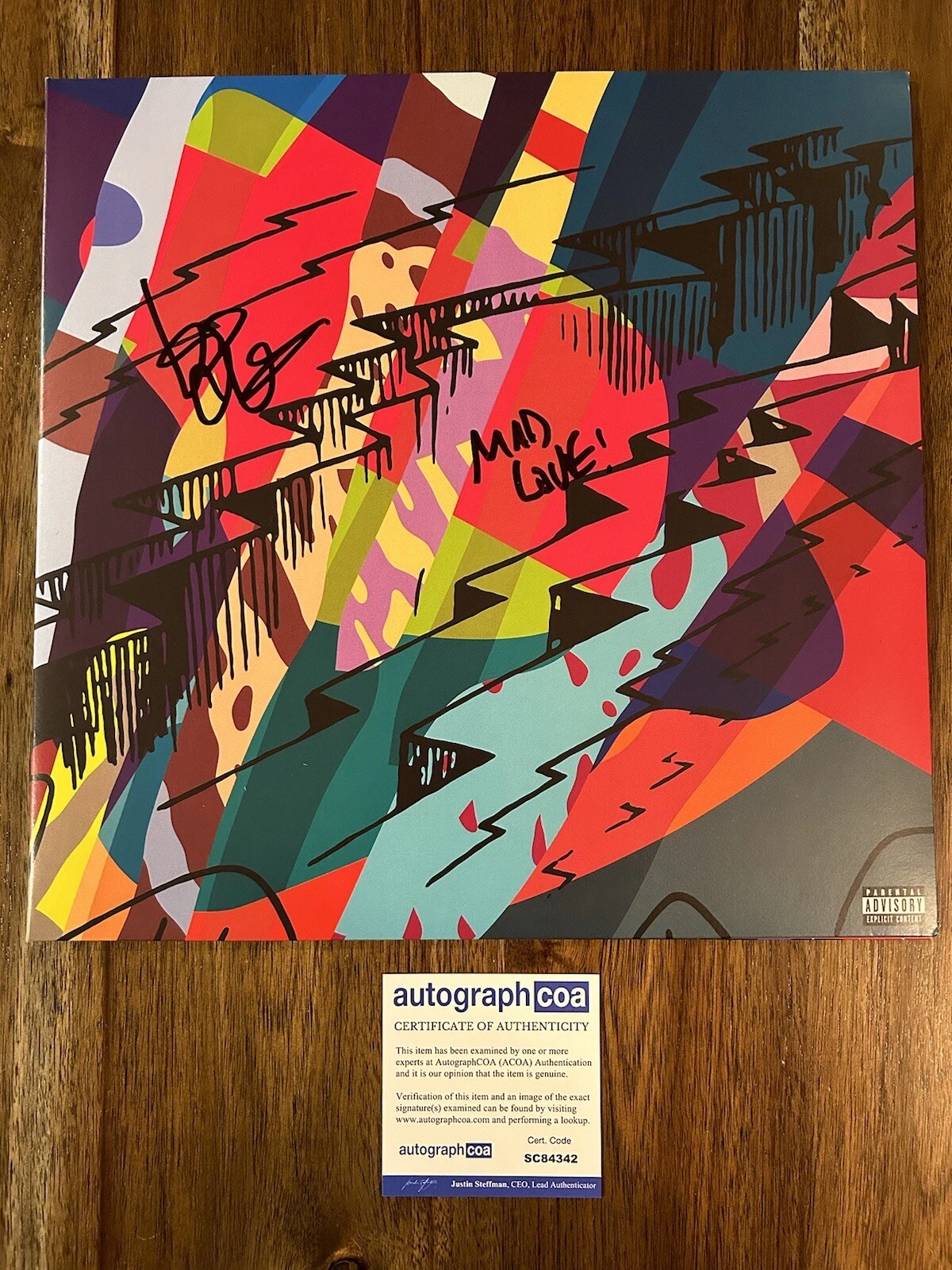 Kid Cudi ‘Insano’ Signed Vinyl Album Rapper ACOA COA RARE PROOF