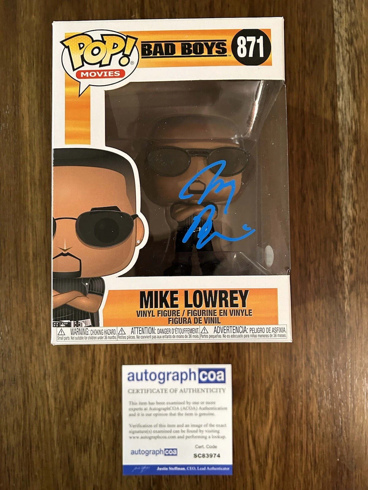 Jerry Bruckheimer ‘Bad Boys’ Producer Signed Funko Pop ACOA