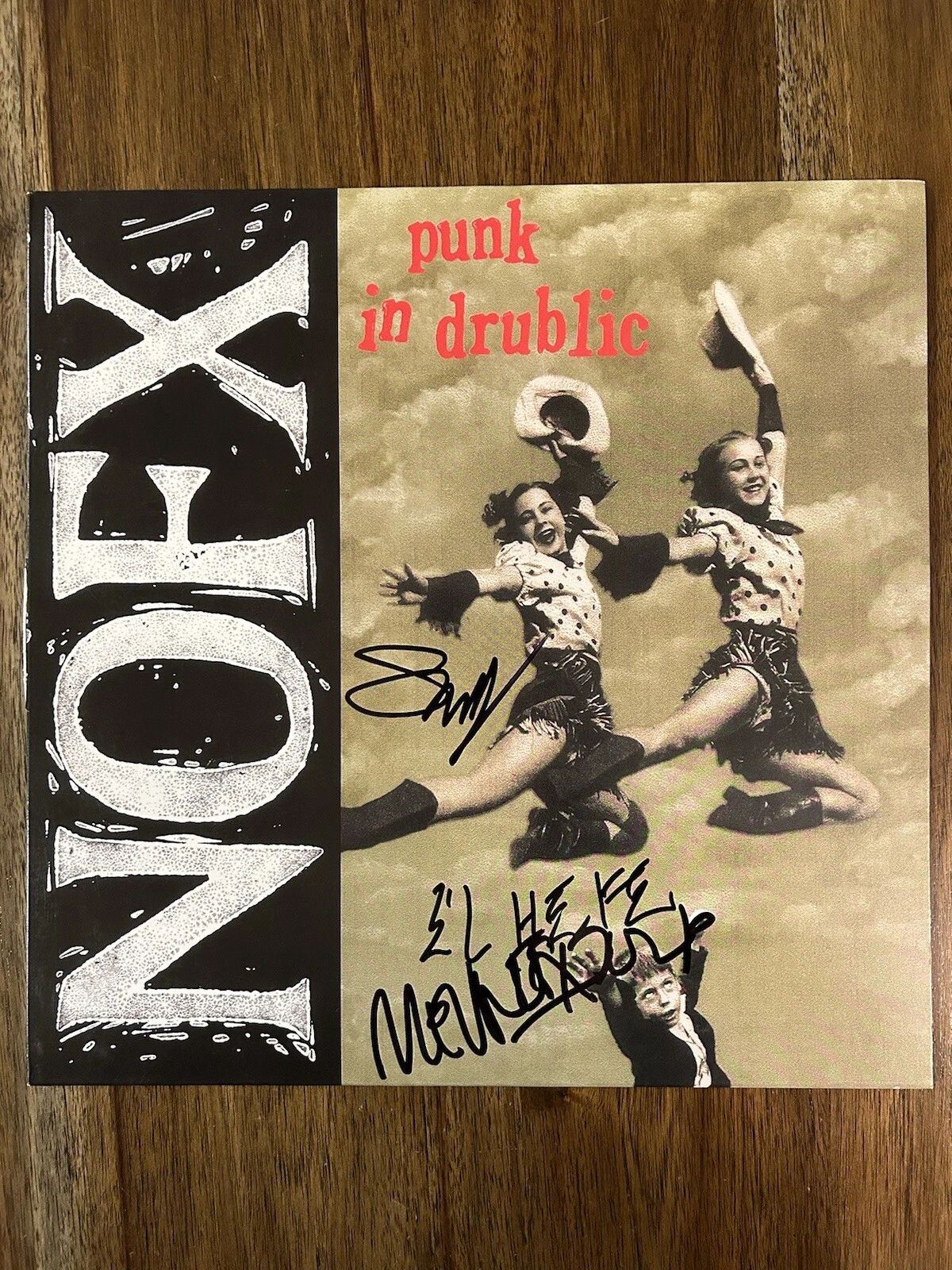 ‘NOFX’ Band Signed Vinyl Album ‘Punk In Drublic’ Melvin & Smelly PROOF El Hefe