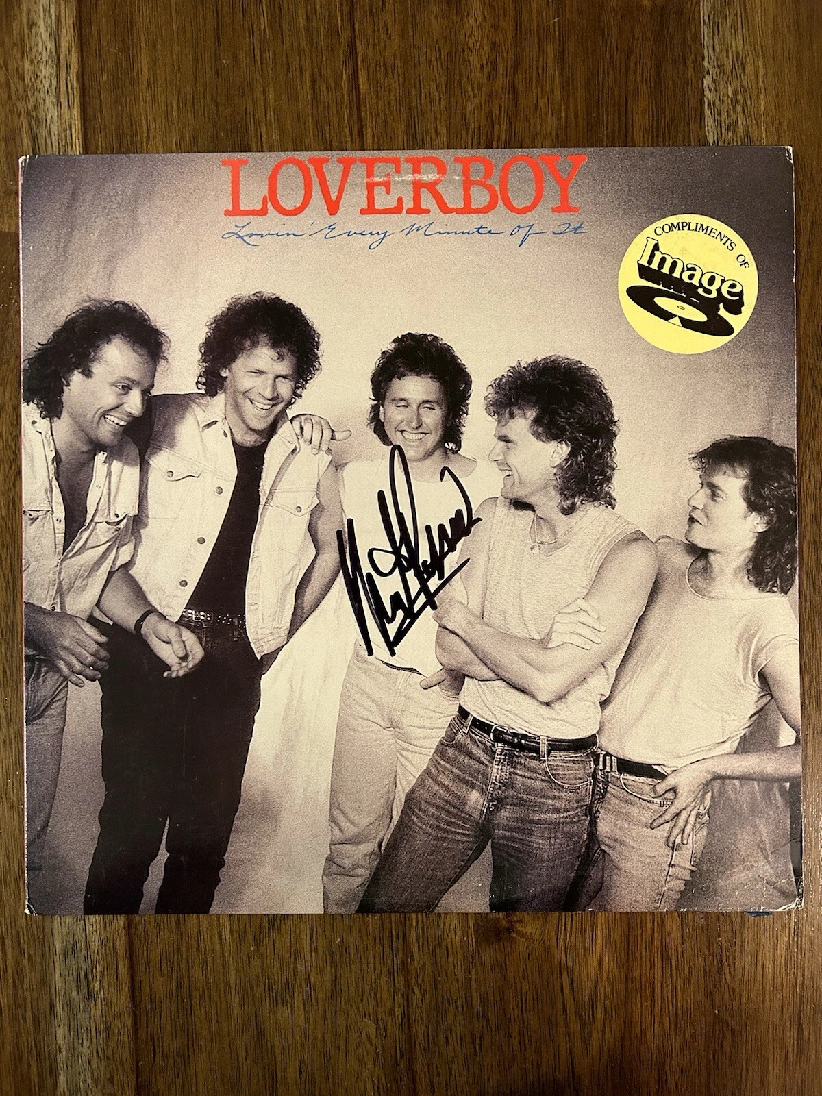 ‘Mike Reno’ Loverboy Band Lead Singer Signed Vinyl Album ‘Lovin’ Every Minute’