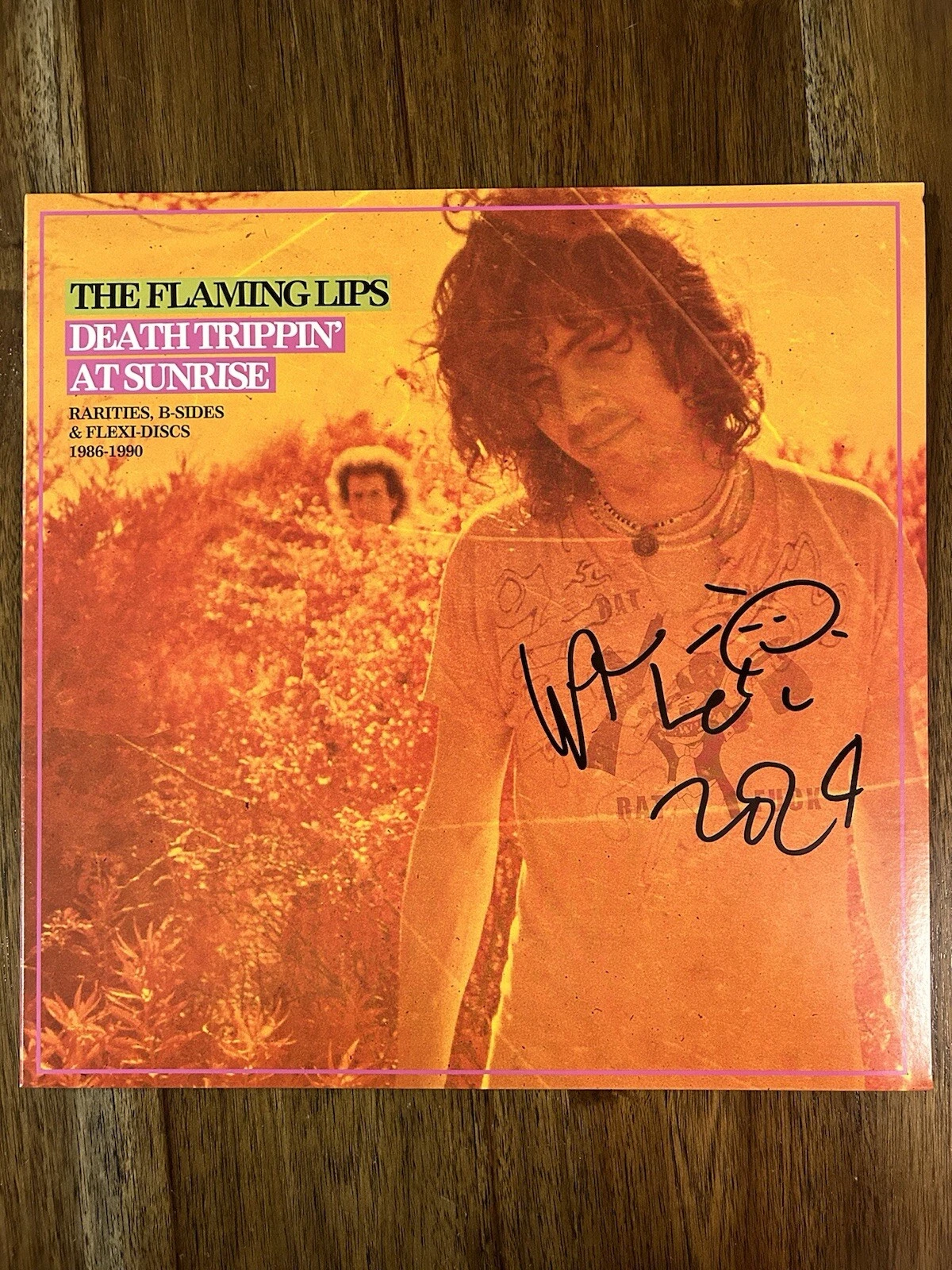 ‘The Flaming Lips’ Signed Vinyl Album ‘Death Trippin’ ‘Wayne Coyne’ PROOF