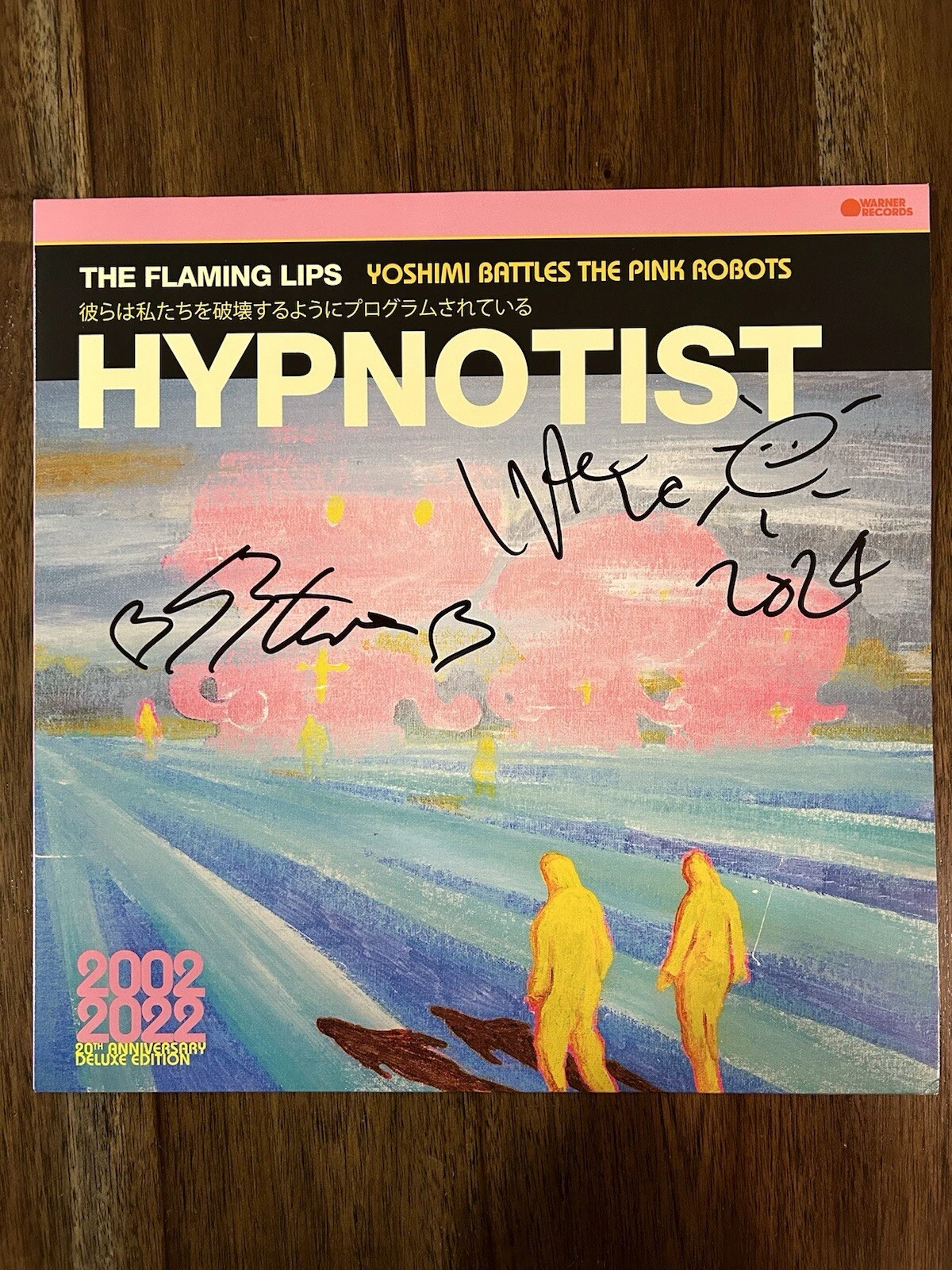 ‘The Flaming Lips’ Signed Vinyl Album ‘Hypnotist’ ‘Wayne Coyne’ & Steven PROOF
