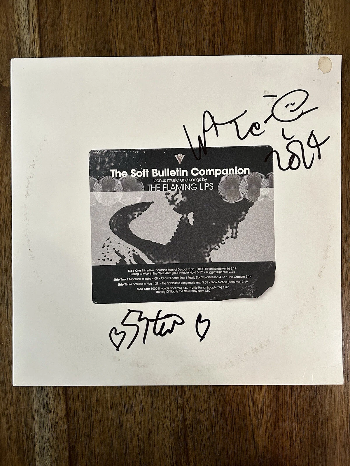 ‘The Flaming Lips’ Signed Vinyl Album Soft Bulletin Wayne Coyne’ & Steven PROOF