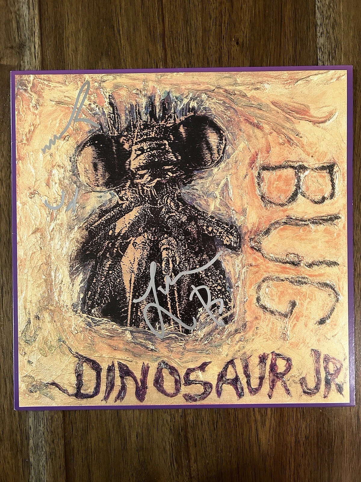 ‘DINOSAUR JR.’ FULL BAND SIGNED VINYL ALBUM ‘BUG’ ‘J MASCIS’ +2 COLLECTIBLE MEMORABILIA