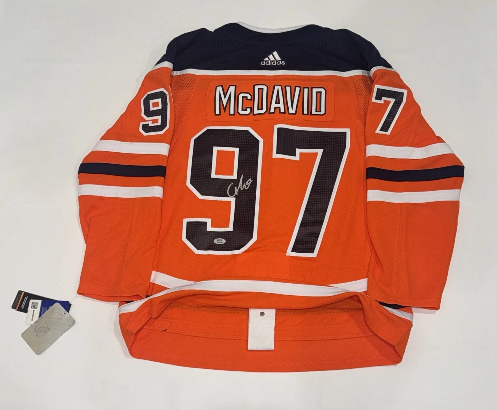 CONNOR MCDAVID SIGNED ADIDAS EDMONTON OILERS 2024 STANLEY CUP JERSEY PSA COA
