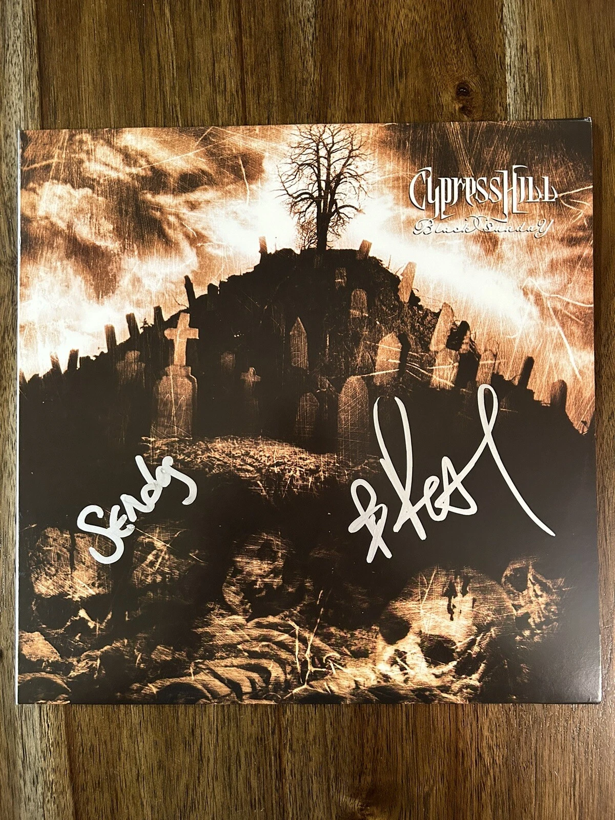 ‘Cypress Hill’ Signed Vinyl Album ‘Black Sunday’ B-Real & Sen Dog PROOF