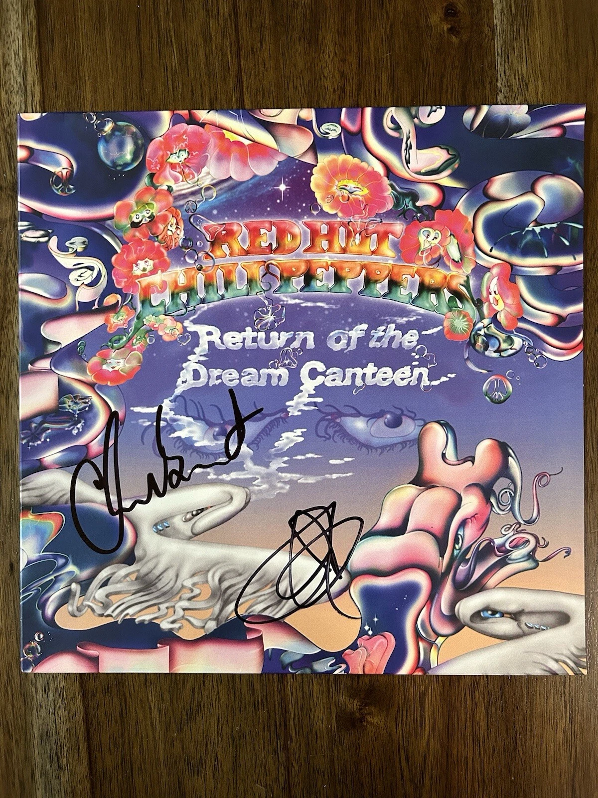‘Red Hot Chili Peppers’ Signed Vinyl Album The Dream Canteen Chad & John Beckett