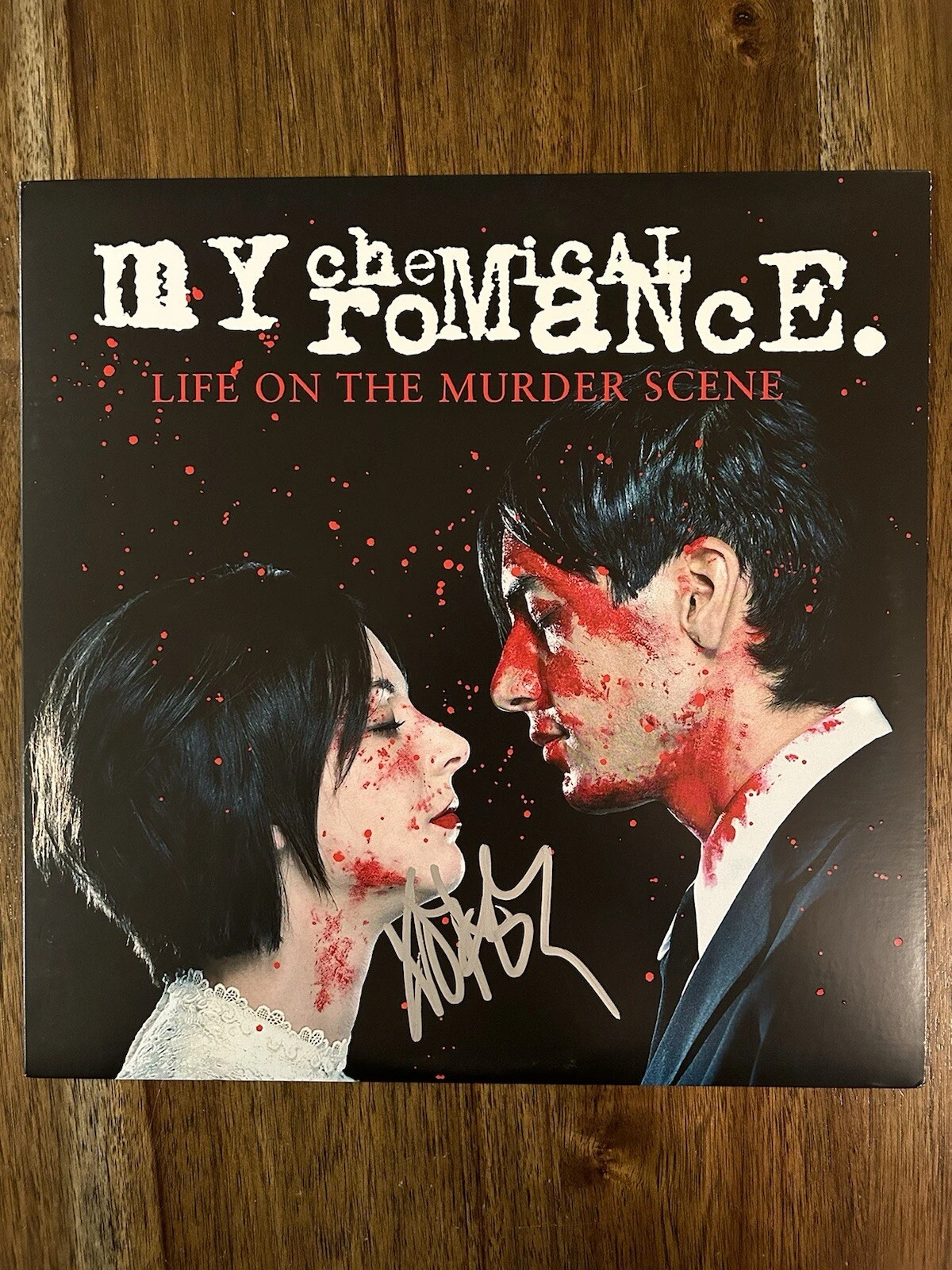 Frank Iero Signed ‘My Chemical Romance’ Vinyl Album ‘Life On The Murder’ Beckett