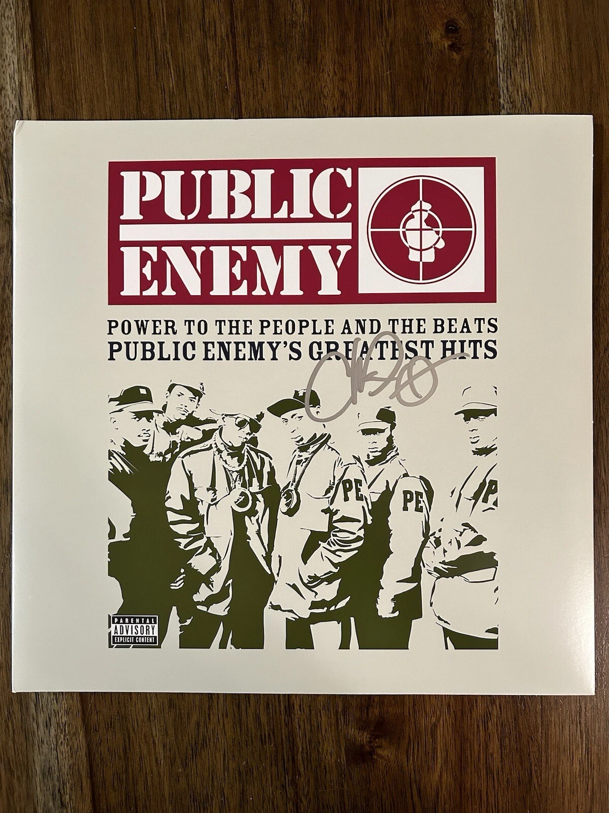 Chuck D ‘Public Enemy’ Signed Vinyl Album ‘Greatest Hits’ Beckett PROOF