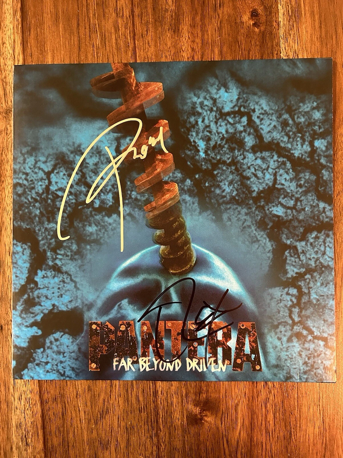 ‘Pantera’ Signed ‘Far Beyond Driven’ Vinyl Album Phil Anselmo & Rex Beckett