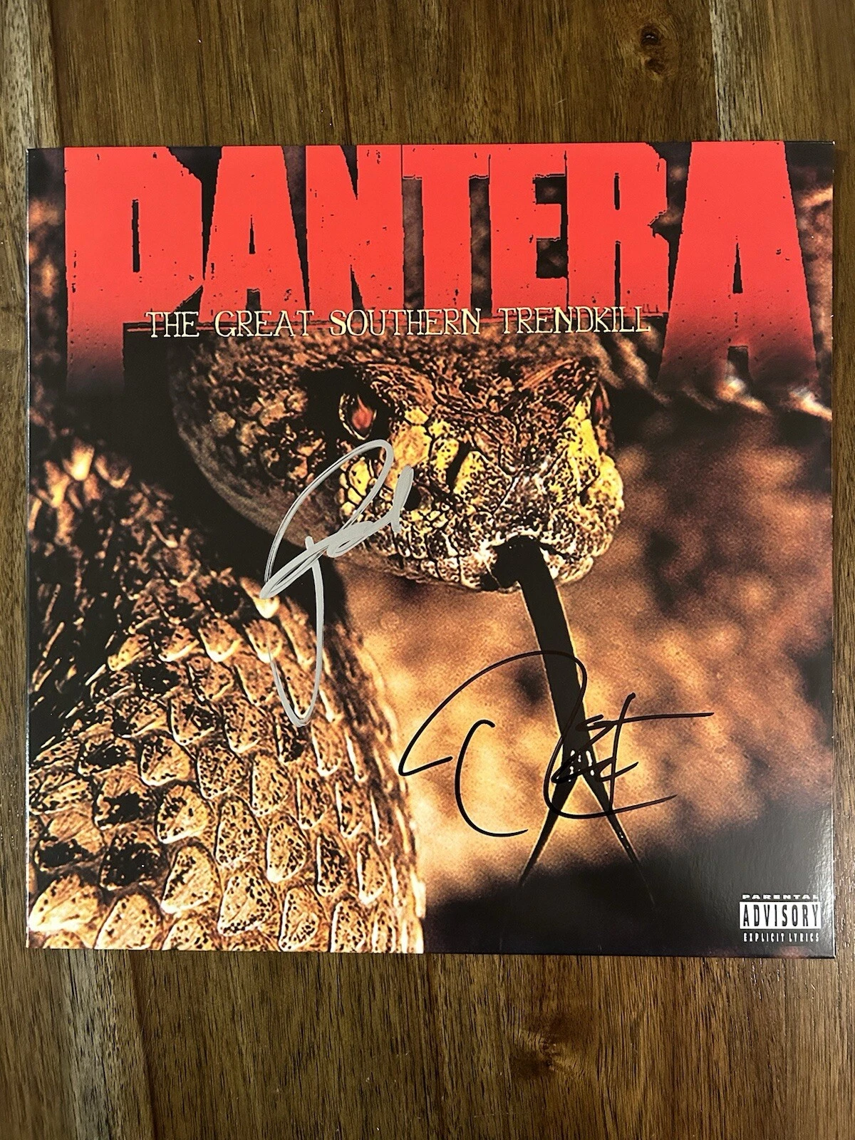 ‘Pantera’ Signed ‘The Great Southern Trendkill’ Vinyl Album Phil Anselmo Beckett