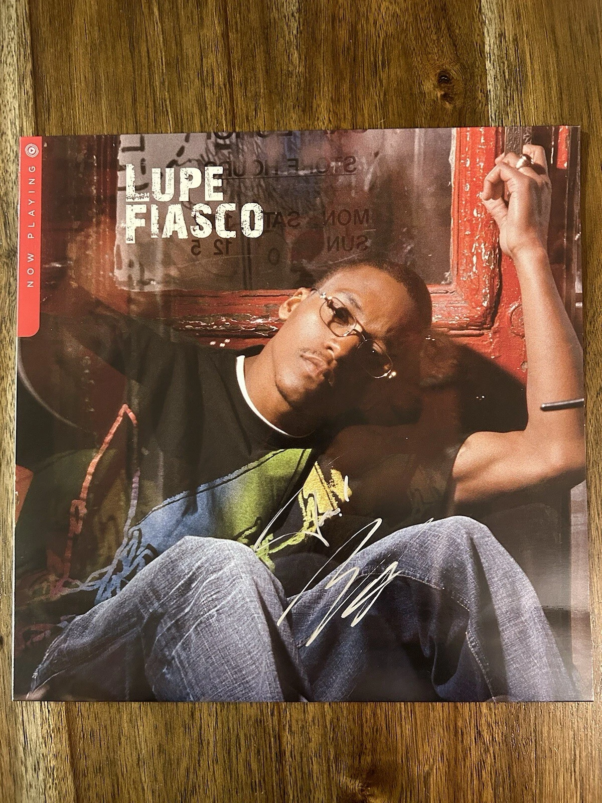 ‘Lupe Fiasco’ Rapper Signed Vinyl Album ‘Now Playing’ Beckett Certified RARE
