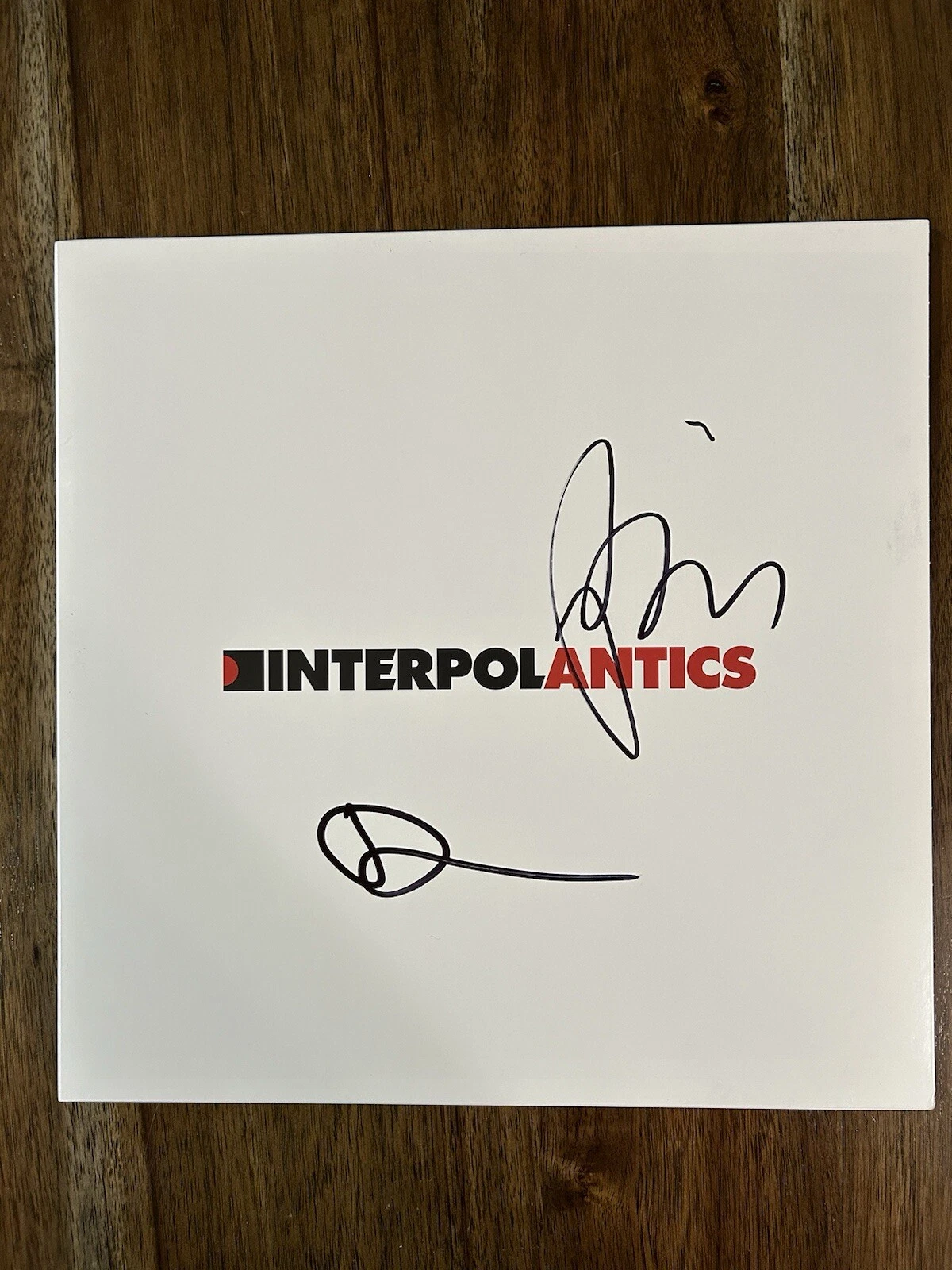 ‘Interpol’ Band Signed Vinyl Album ‘Antics’ Paul Banks & Daniel Kessler Beckett