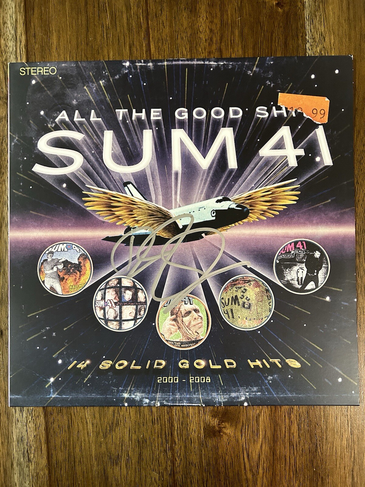 Deryck Whibley ‘Sum 41’ Band Signed Vinyl Album ‘All The Good Sh*t’ Beckett