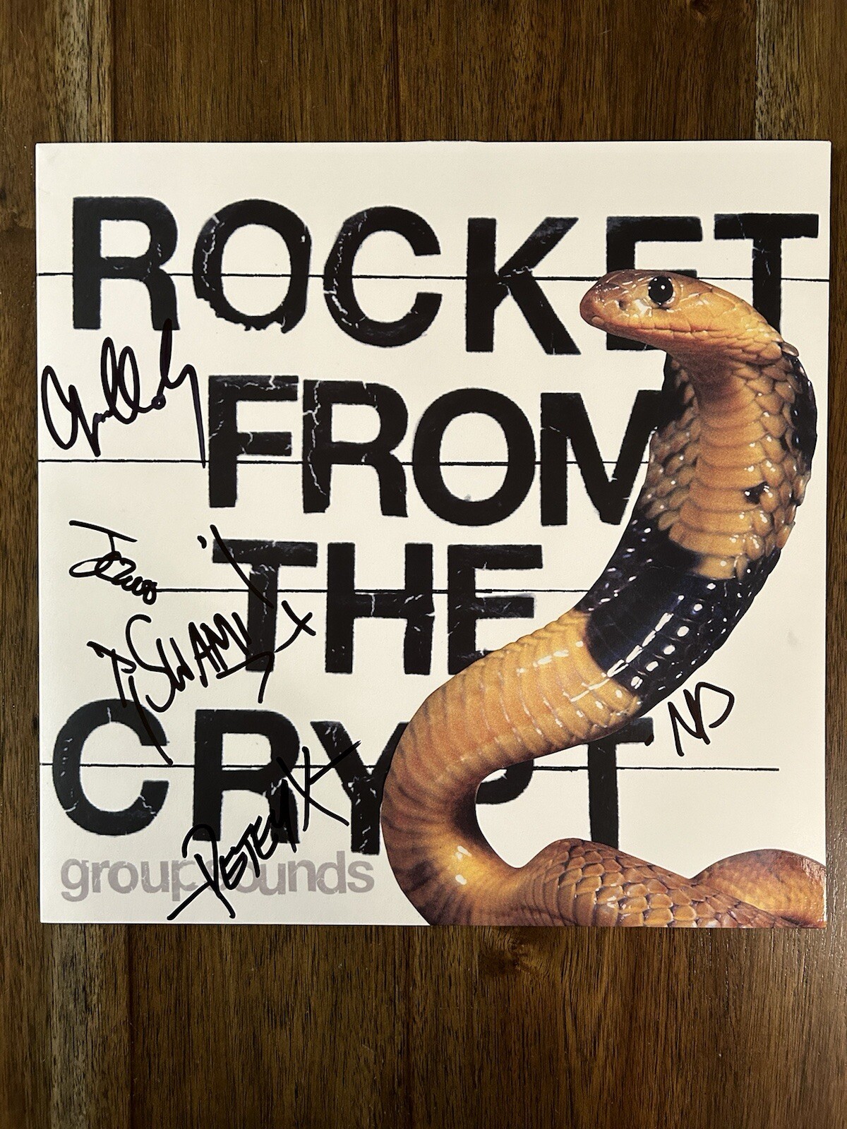 ‘Rocket From The Crypt’ Band Signed Vinyl ‘Group Sounds’ John Reis ‘Speedo’ +4