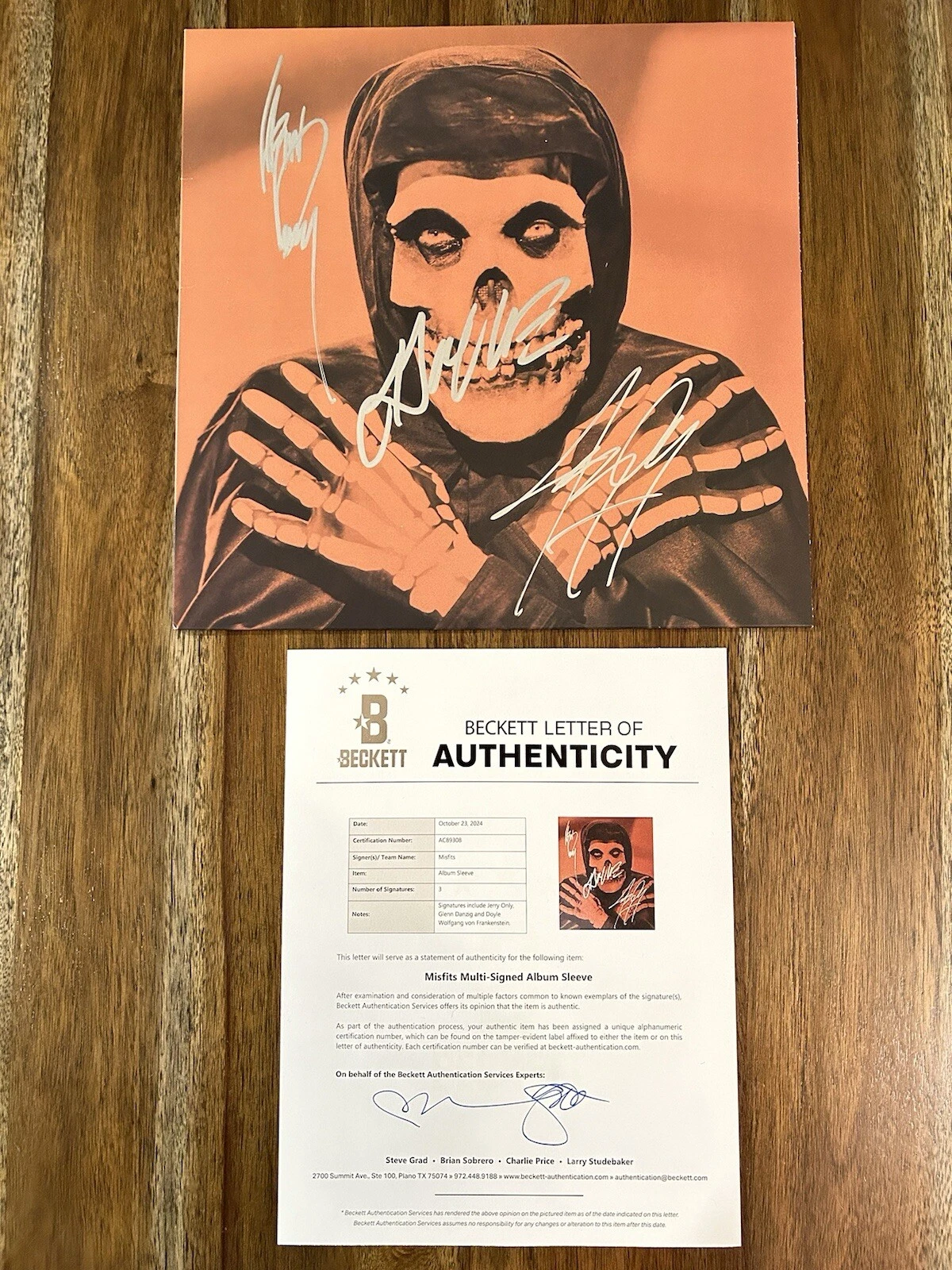 ‘The Misfits’ Signed Vinyl Album Collection Danzig, Jerry Only & Doyle Beckett