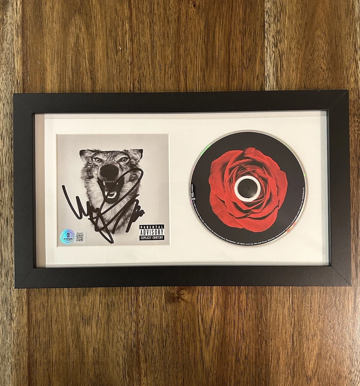 ‘YELAWOLF’ RAPPER SIGNED FRAMED CD ‘LOVE STORY’ BECKETT BSA PROOF COLLECTIBLE MEMORABILIA