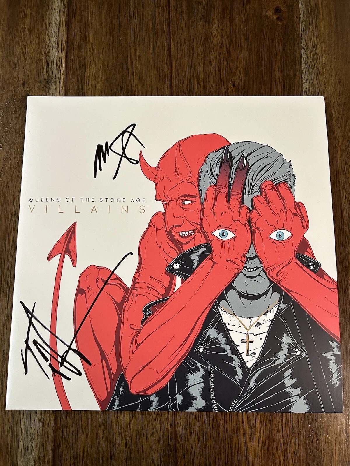 Queens Of The Stone Age Signed Vinyl ‘Villains’ Troy & Michael