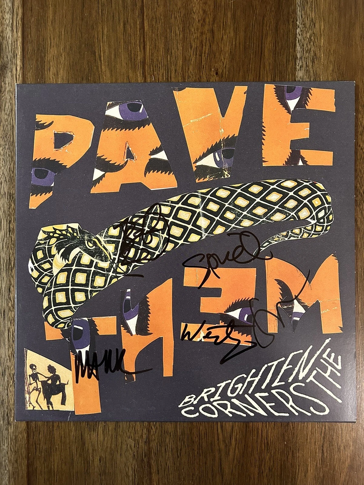 ‘Pavement’ Full Band Signed Vinyl Album Brighten The Corners Stephen Malkmus +4