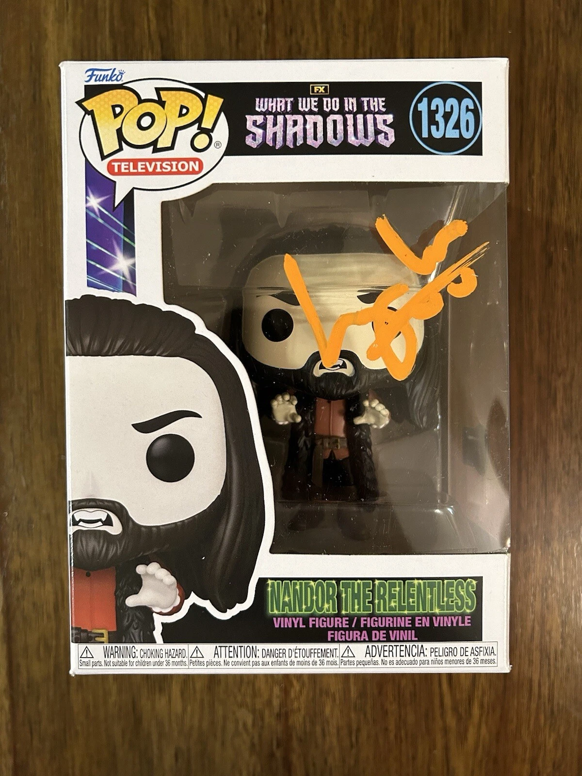 Kayvan Novak ‘What We Do In The Shadows’ Signed Funko Pop ‘Nandor’ Beckett