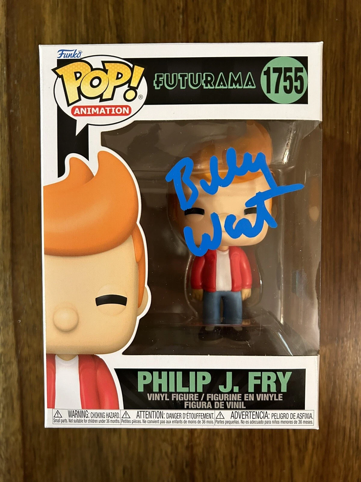 Billy West ‘Futurama’ Signed Funko Pop ‘Philip J. Fry’ Beckett Certified