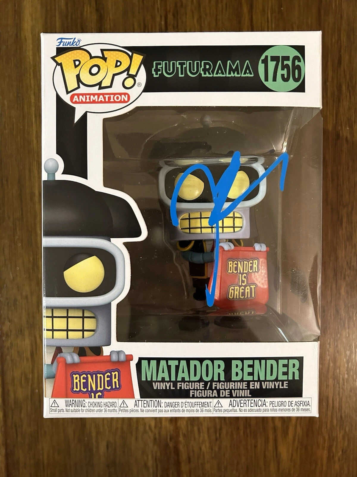 John DiMaggio ‘Futurama’ Signed Funko Pop ‘Matador Bender’ Beckett Certified