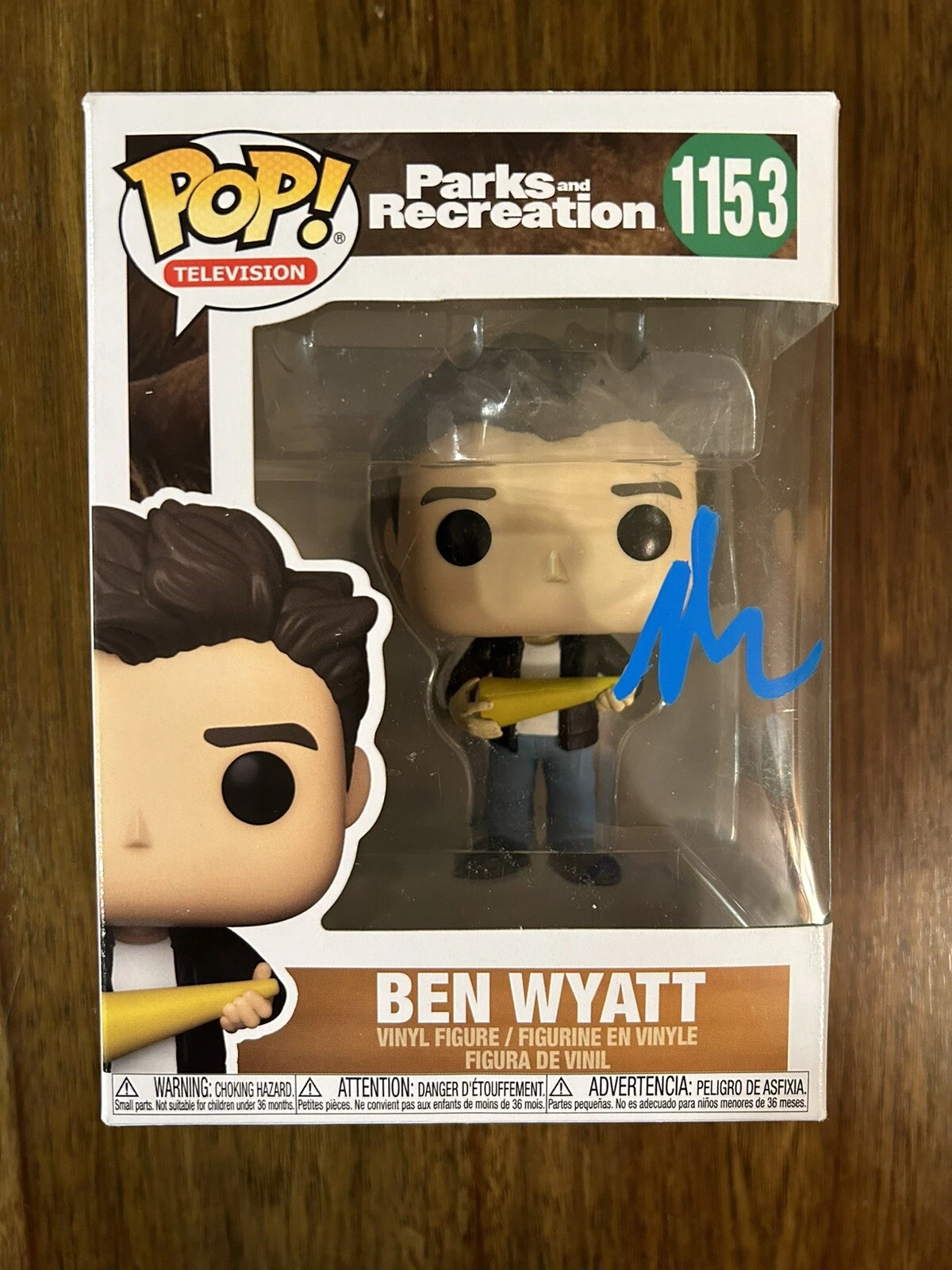 Adam Scott ‘Parks And Rec’ Signed Funko Pop ‘Ben Wyatt’ Beckett Certified