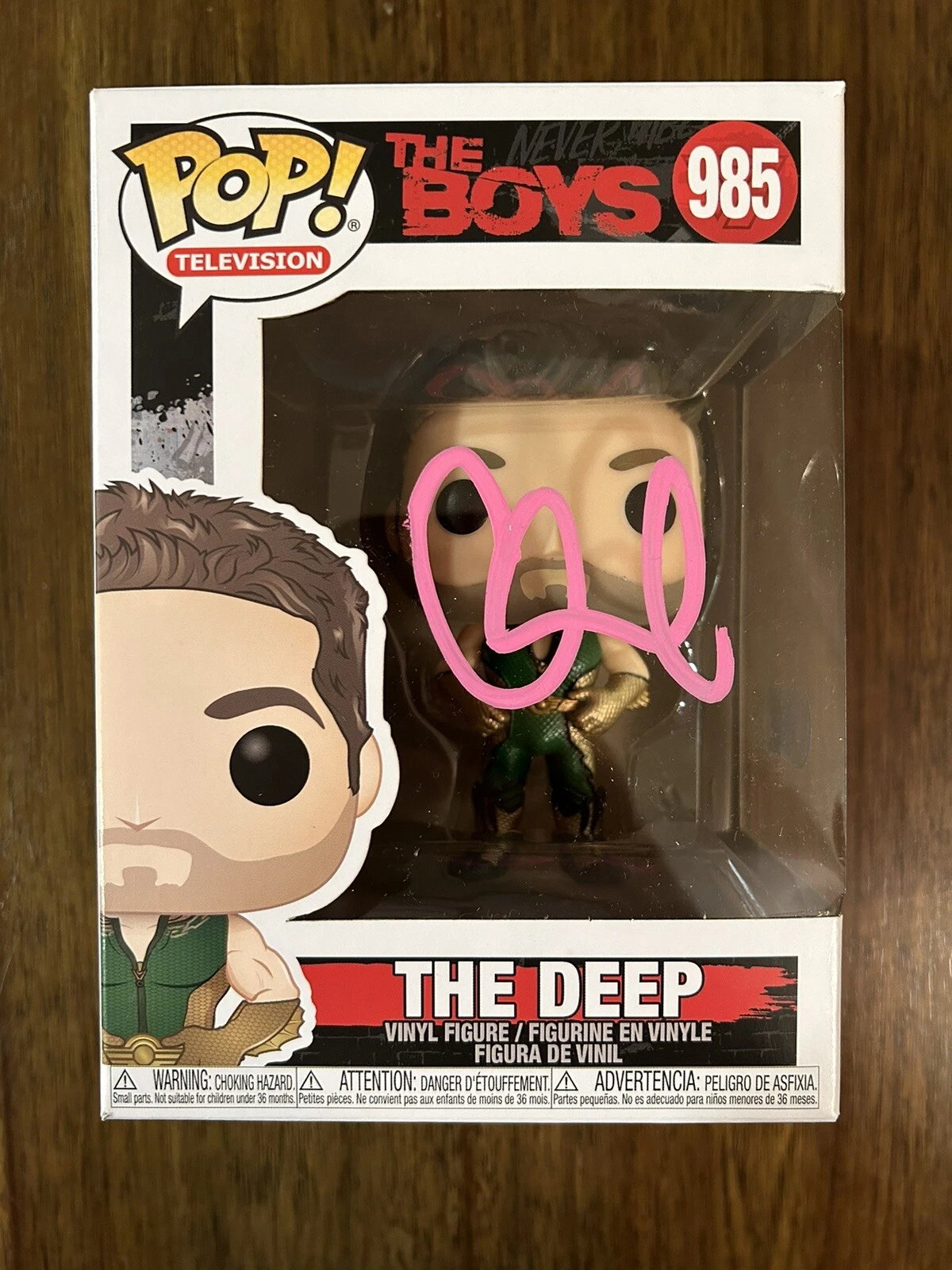 Chace Crawford ‘The Boys’ Signed Funko Pop ‘The Deep’ Beckett Certified