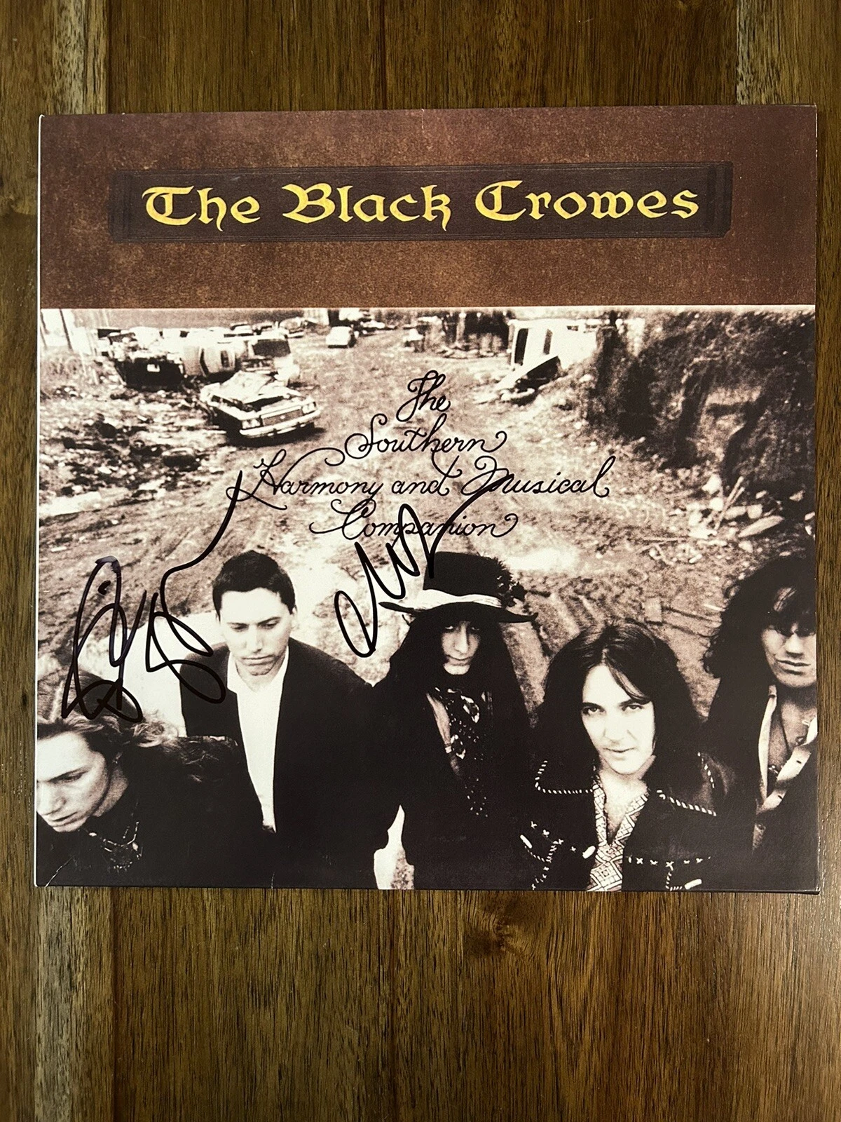 The Black Crowes Band Signed Vinyl Album ‘Southern Harmony’ Chris, Rich & Steve