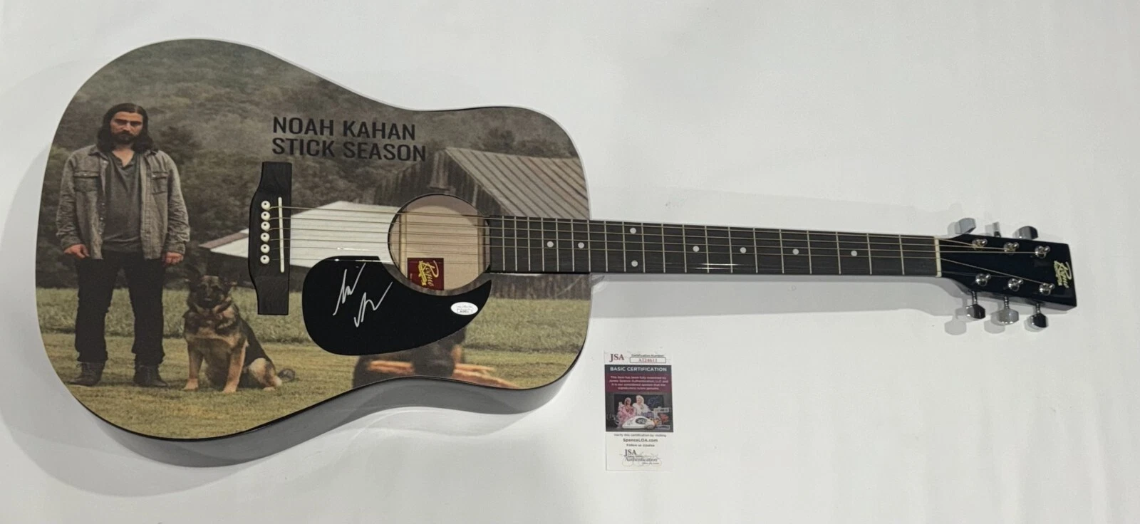 NOAH KAHAN SIGNED CUSTOM STICK SEASON ACOUSTIC GUITAR AUTOGRAPHED RARE JSA COA