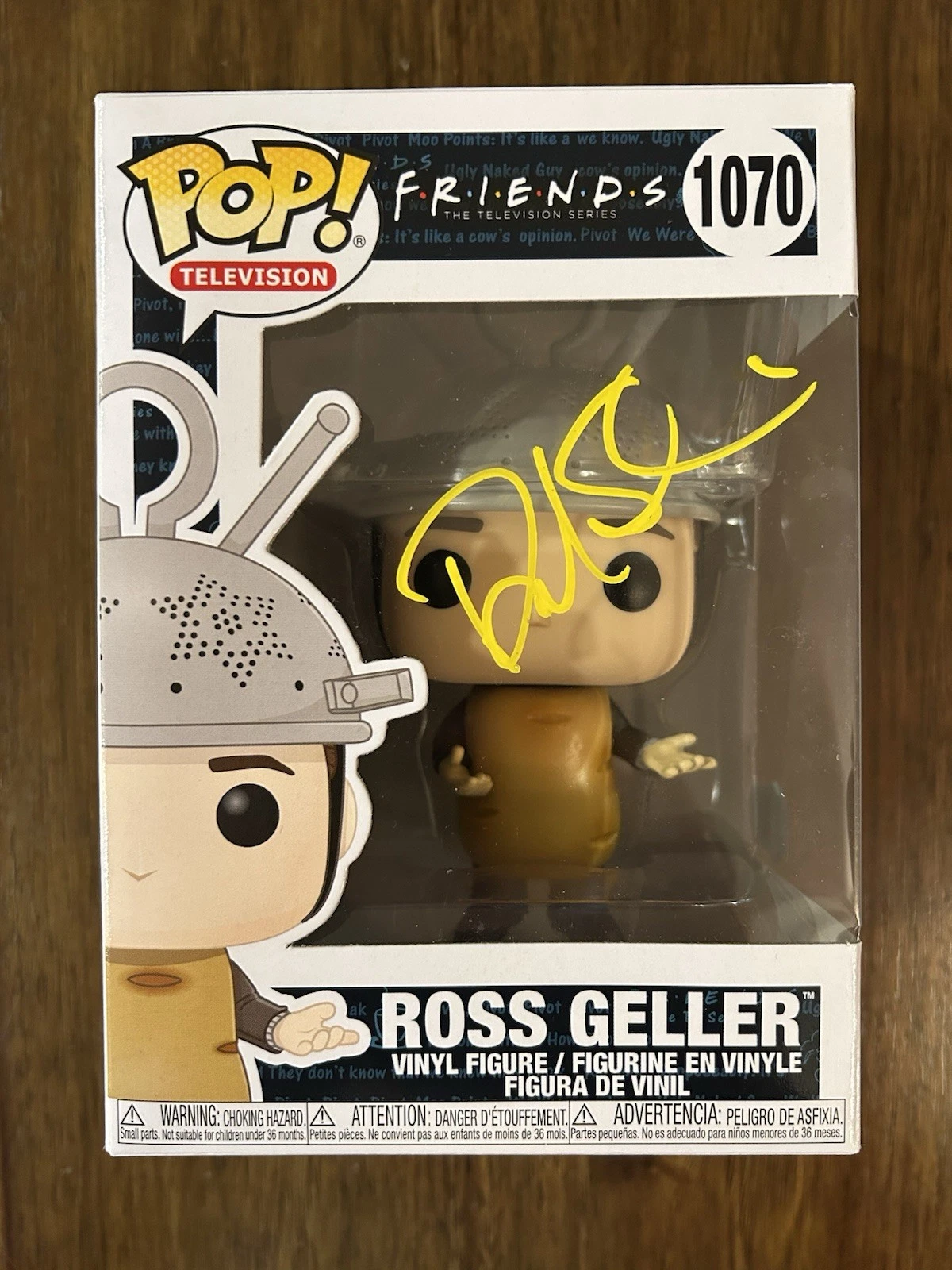 David Schwimmer ‘Friends’ Signed Funko Pop ‘Ross Geller’ Beckett Certified RARE