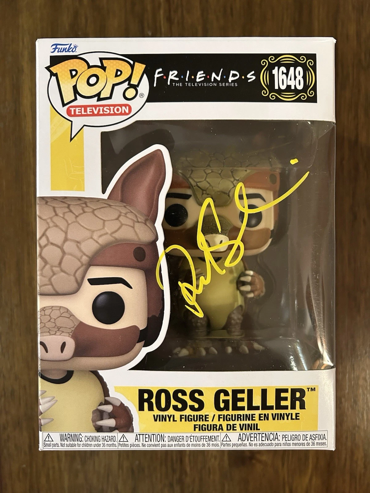 David Schwimmer ‘Friends’ Signed Funko Pop ‘Ross Geller’ Beckett Certified RARE