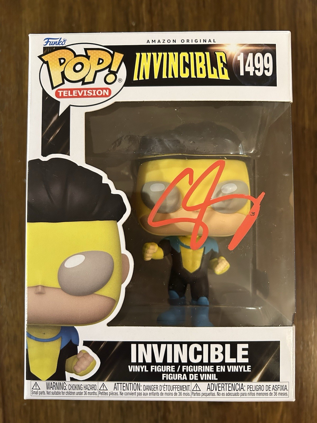 Steven Yeun ‘Invincible’ Signed Funko Pop 1499 Beckett Certified