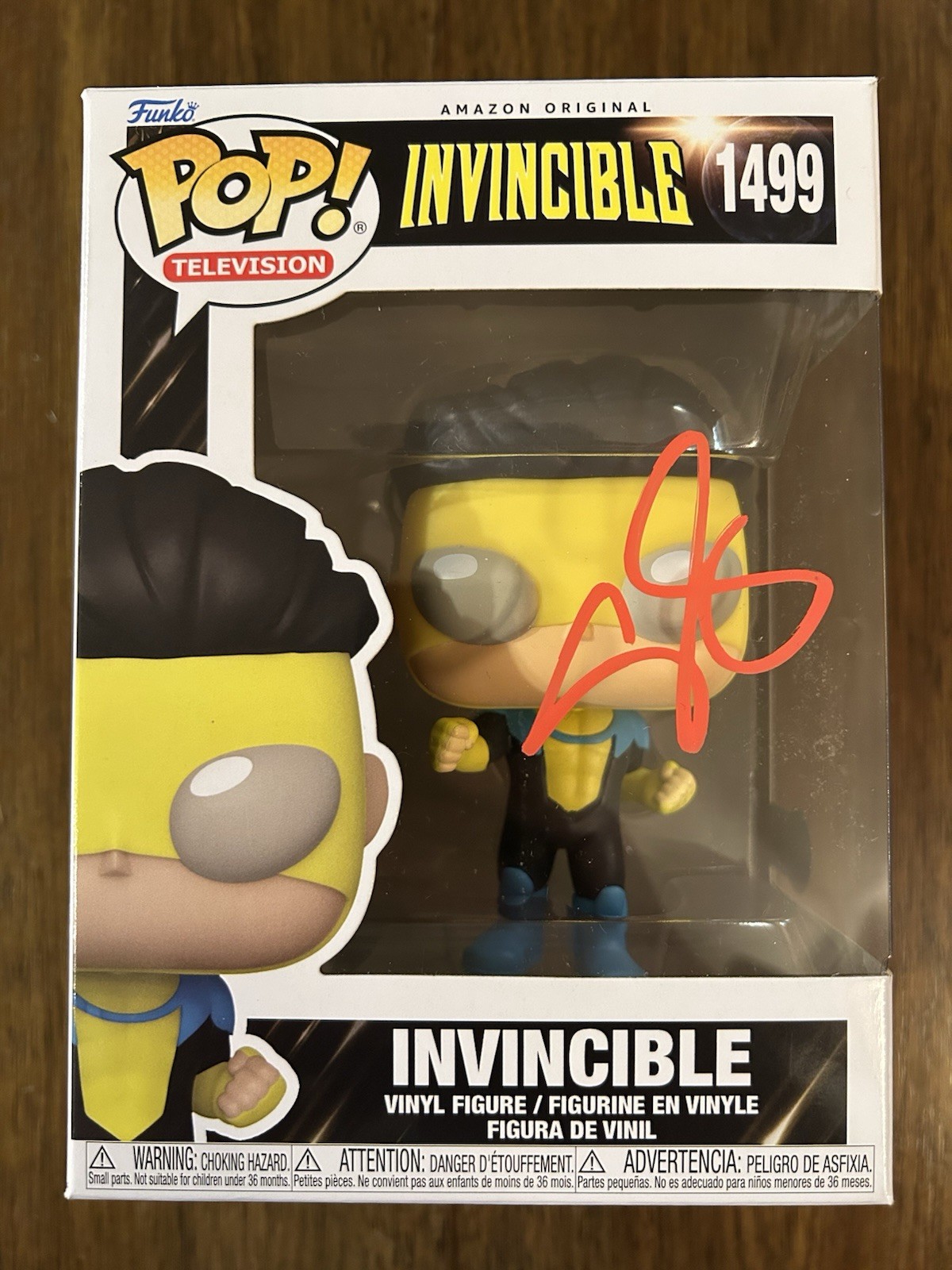 Steven Yeun ‘Invincible’ Signed Funko Pop 1499 Beckett Certified