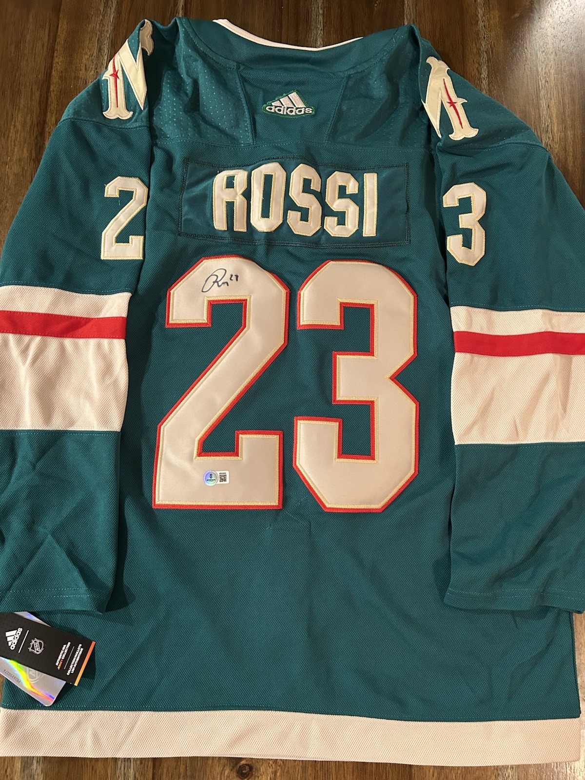 Marco Rossi ‘Minnesota Wild’ Signed Stitched Jersey Autograph Beckett Certified