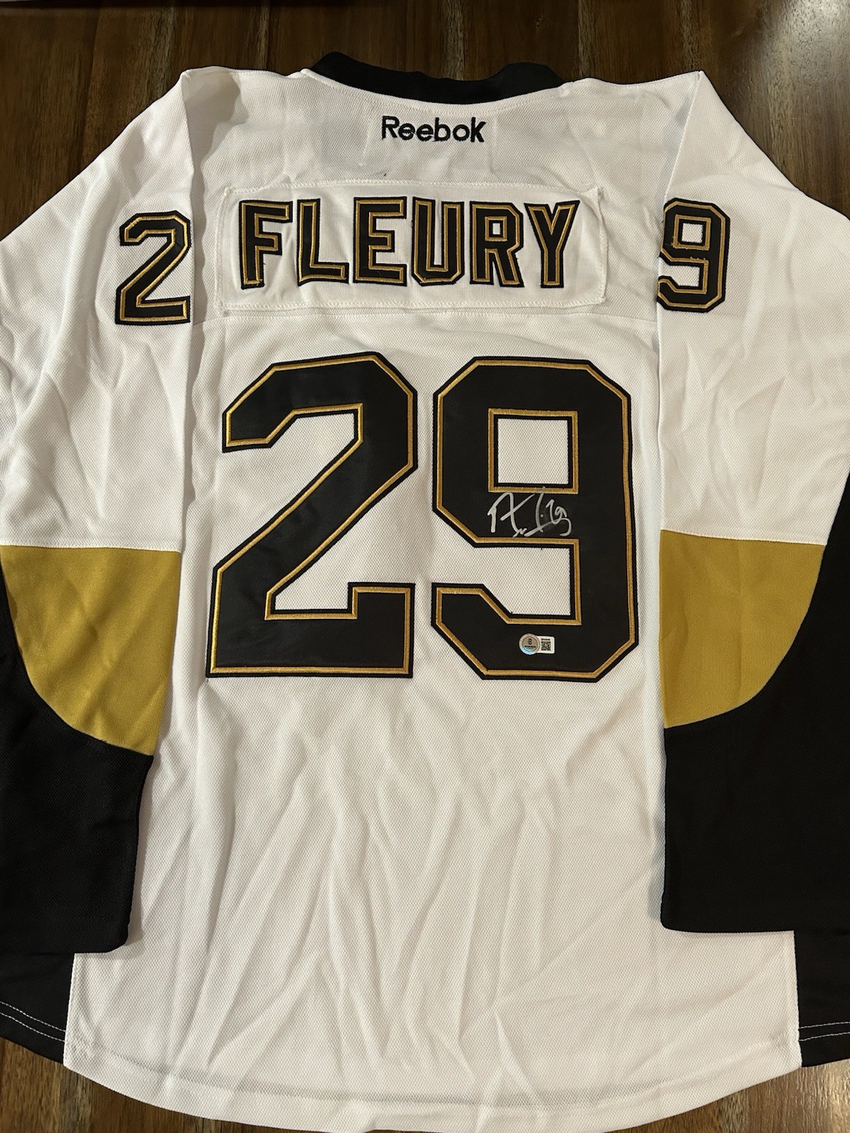 Marc-Andre Fleury Signed Pittsburgh Penguins Stitched Jersey Autographed Beckett