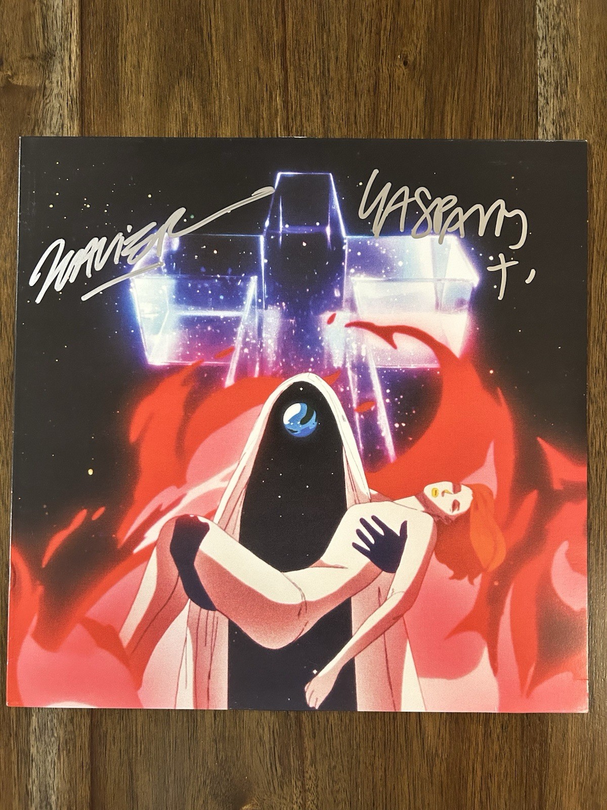 ‘Justice’ Band Xavier De Rosnay & Gaspard Auge Signed Vinyl Album Beckett