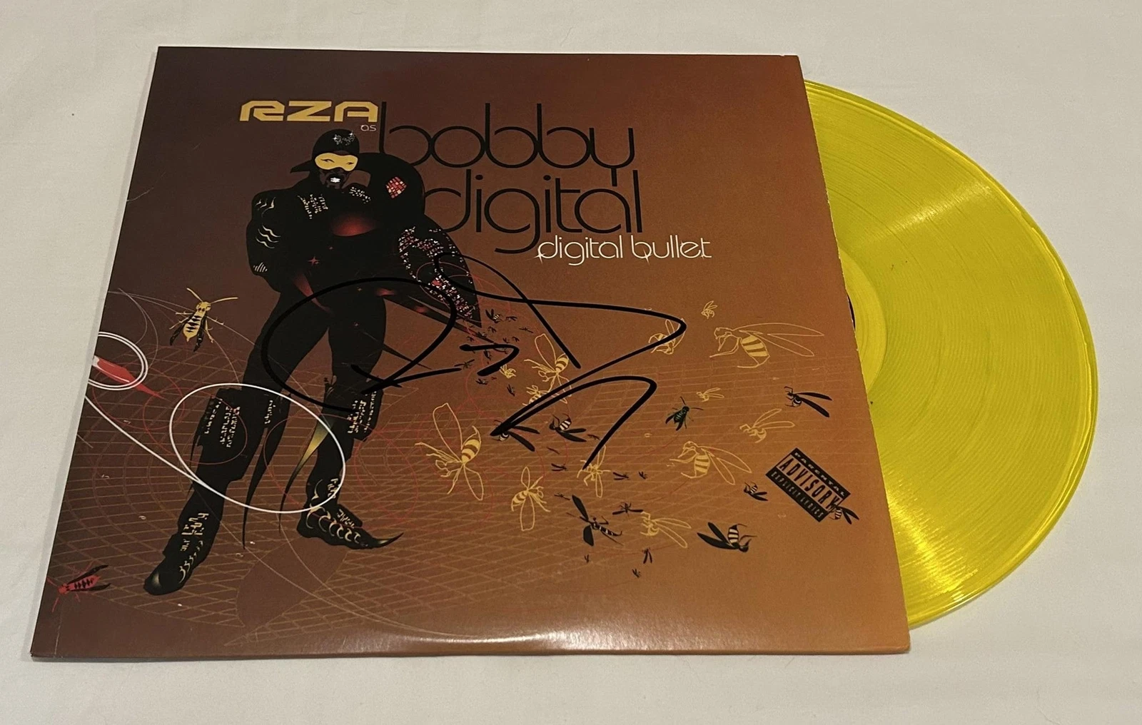 RZA SIGNED DIGITAL BULLET VINYL RECORD JSA