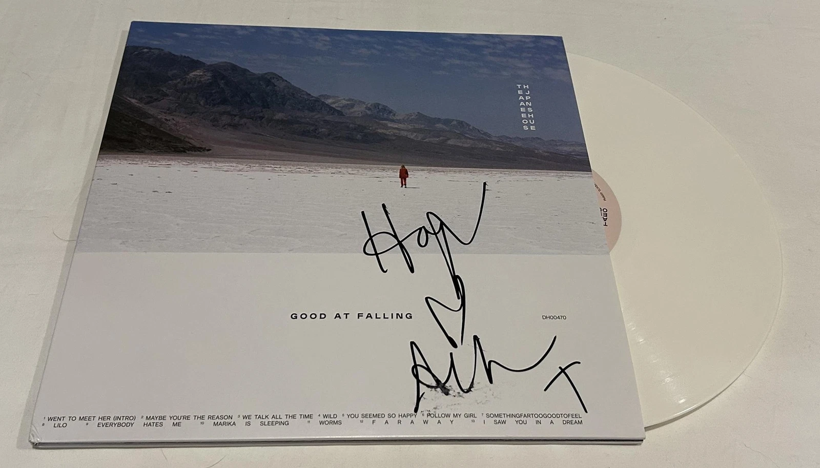 AMBER BAIN SIGNED THE JAPANESE HOUSE GOOD AT FALLING VINYL RECORD JSA