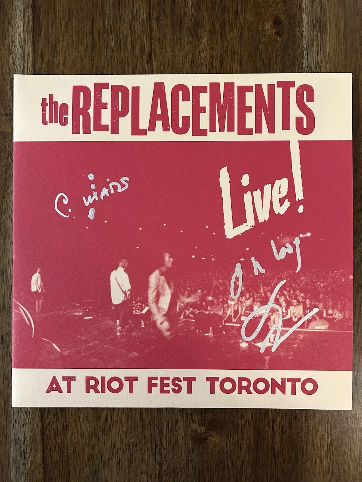 Tommy Stinson & Chris Mars ‘The Replacements’ Signed Vinyl ‘Live At Riot Fest’
