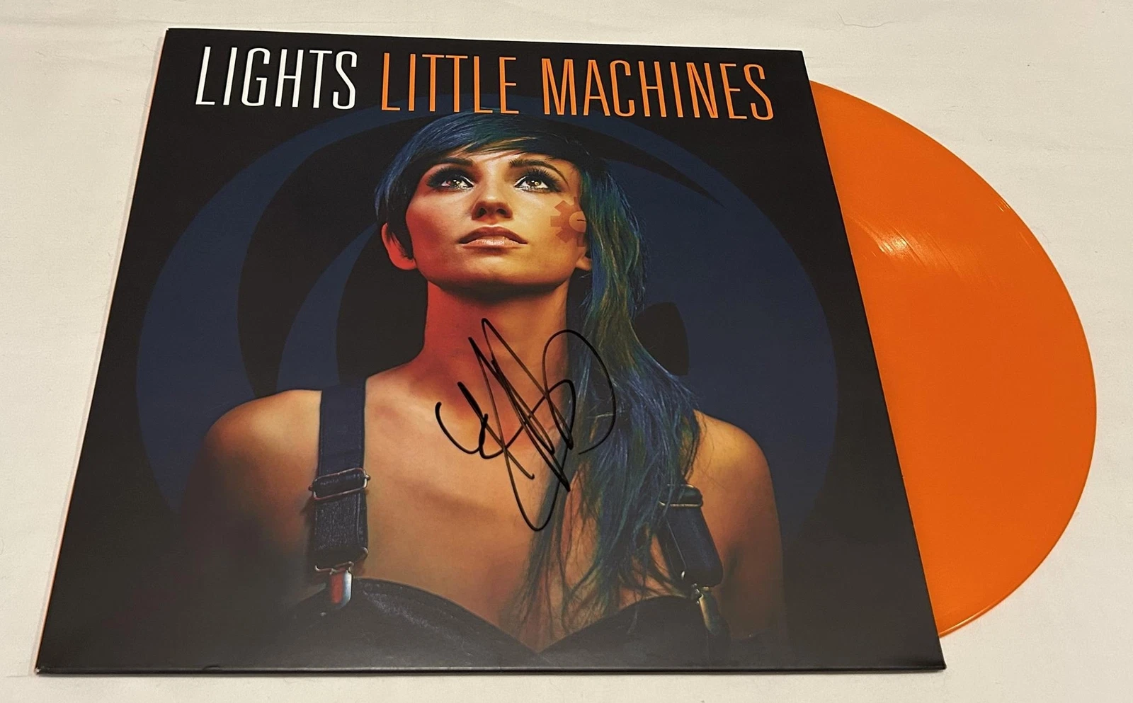 LIGHTS VALERIE POXLEITNER SIGNED LITTLE MACHINES VINYL RECORD JSA
