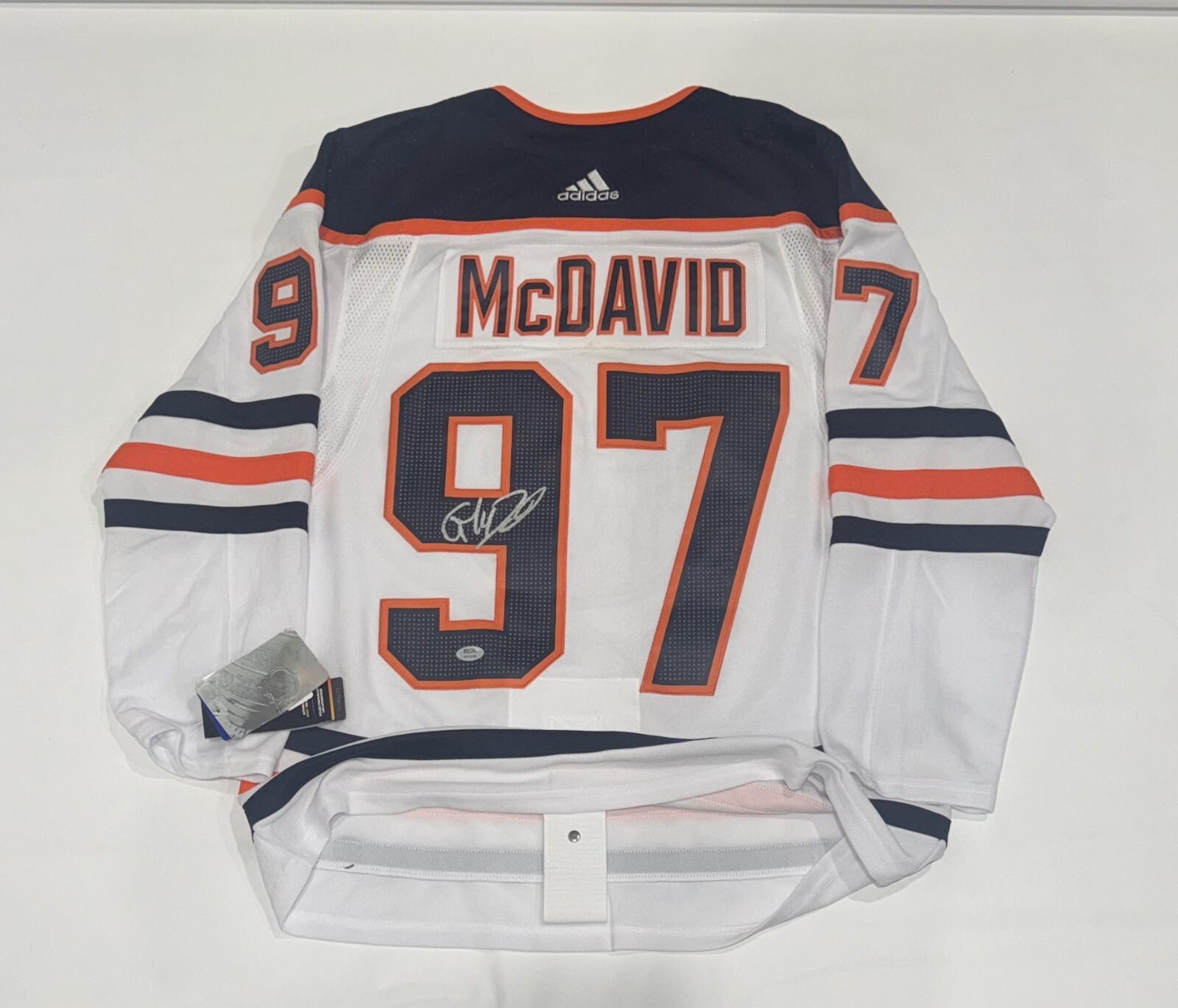 CONNOR MCDAVID SIGNED ADIDAS EDMONTON OILERS 2024 STANLEY CUP JERSEY PSA COA