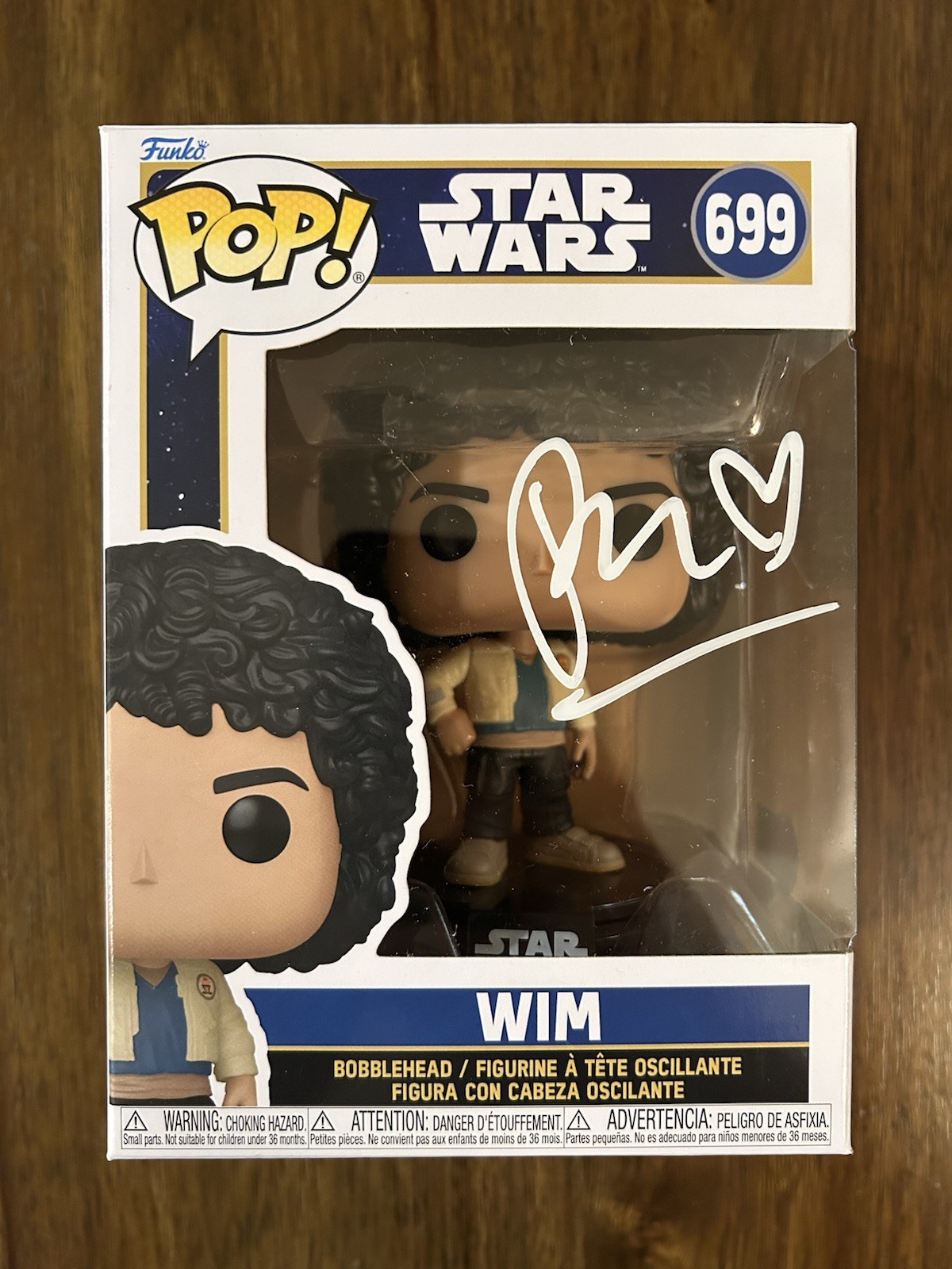 Ravi Cabot-Conyers ‘Star Wars: Skeleton Crew’  Signed Funko Pop ‘Wim’ Beckett