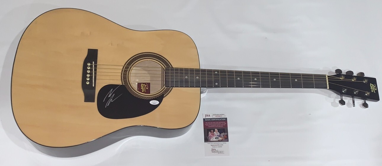 NOAH KAHAN SIGNED NATURAL ACOUSTIC GUITAR AUTOGRAPHED STICK SEASON JSA COA