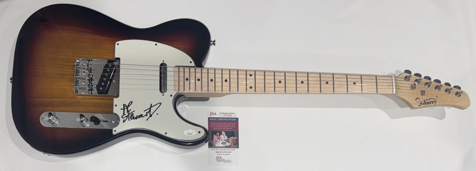 AL STEWART SIGNED SUNBURST ELECTRIC GUITAR YEAR OF THE CAT JSA COA