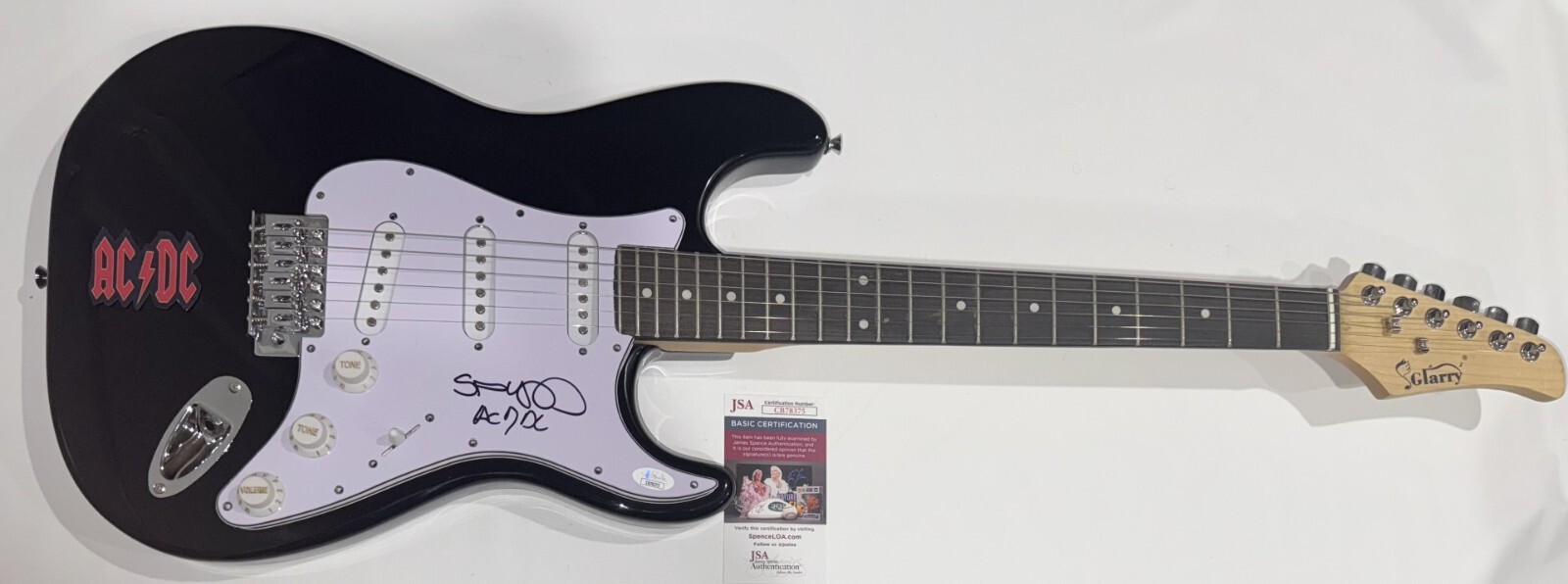 STEVIE YOUNG SIGNED ELECTRIC GUITAR AC/DC AUTOGRAPHED JSA COA