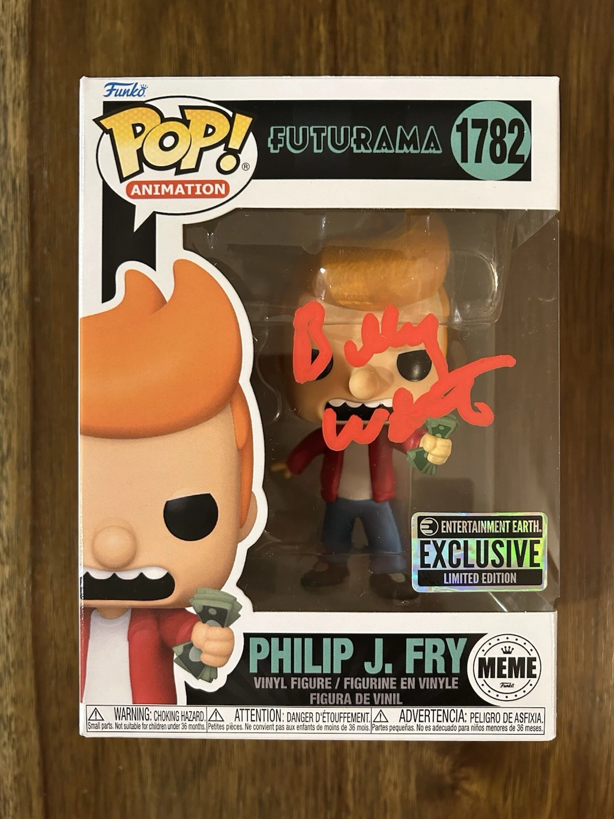 Billy West ‘Futurama’ Signed Funko Pop ‘Philip J. Fry’ Beckett Certified