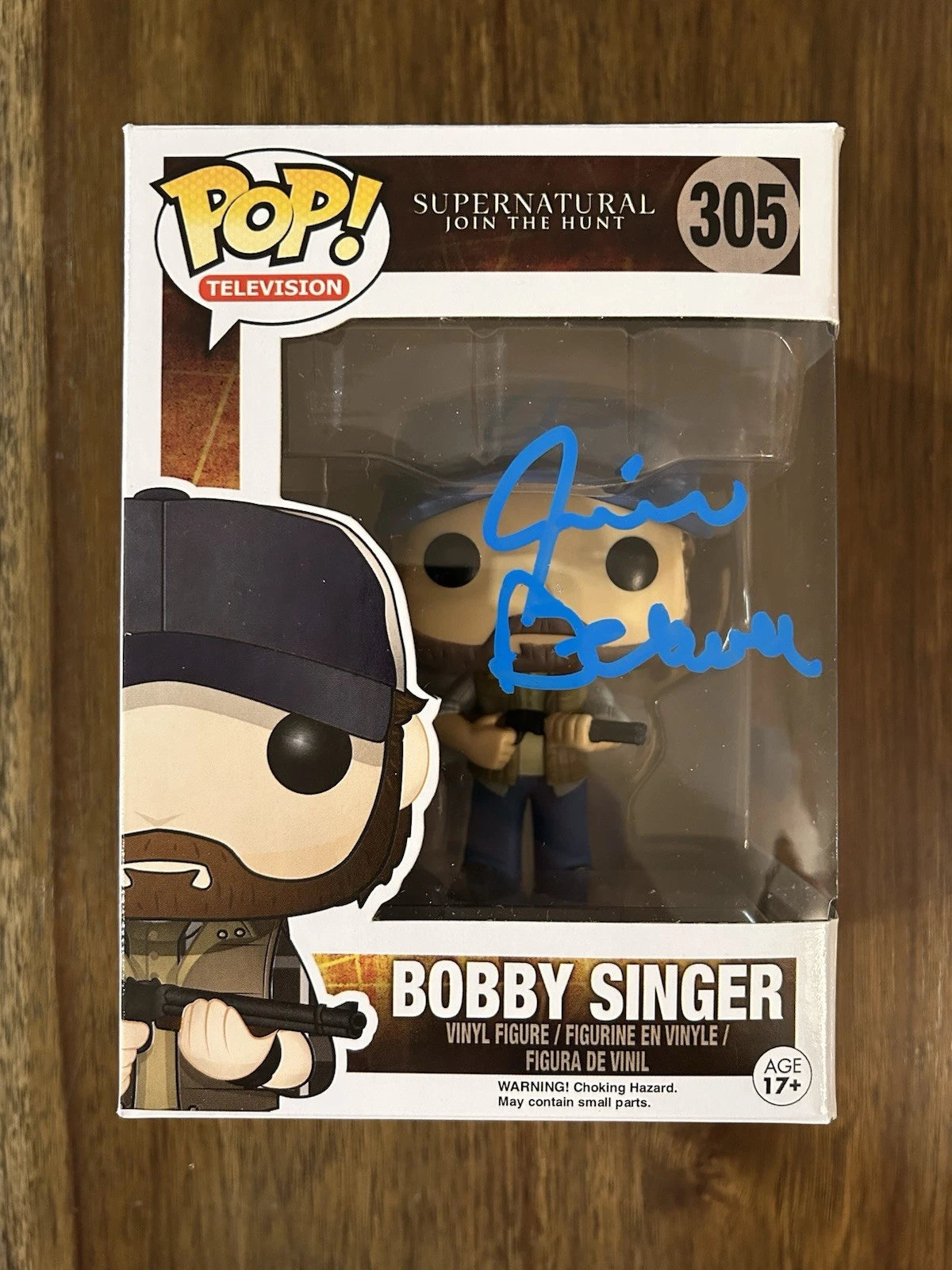 Jim Beaver ‘Supernatural’ Signed Funko Pop 305 ‘Bobby Singer’ Beckett Certified