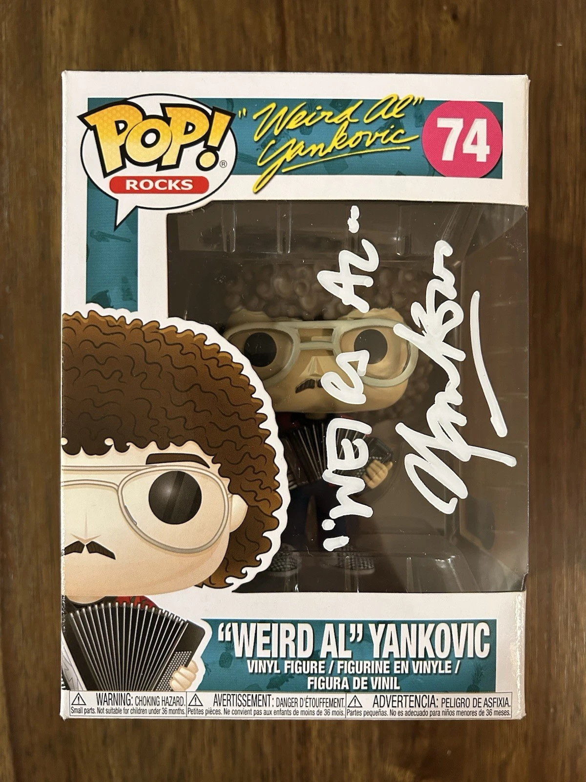 ‘WEIRD AL YANKOVIC’ SIGNED FUNKO POP #74 AUTOGRAPHED BECKETT COA COLLECTIBLE MEMORABILIA