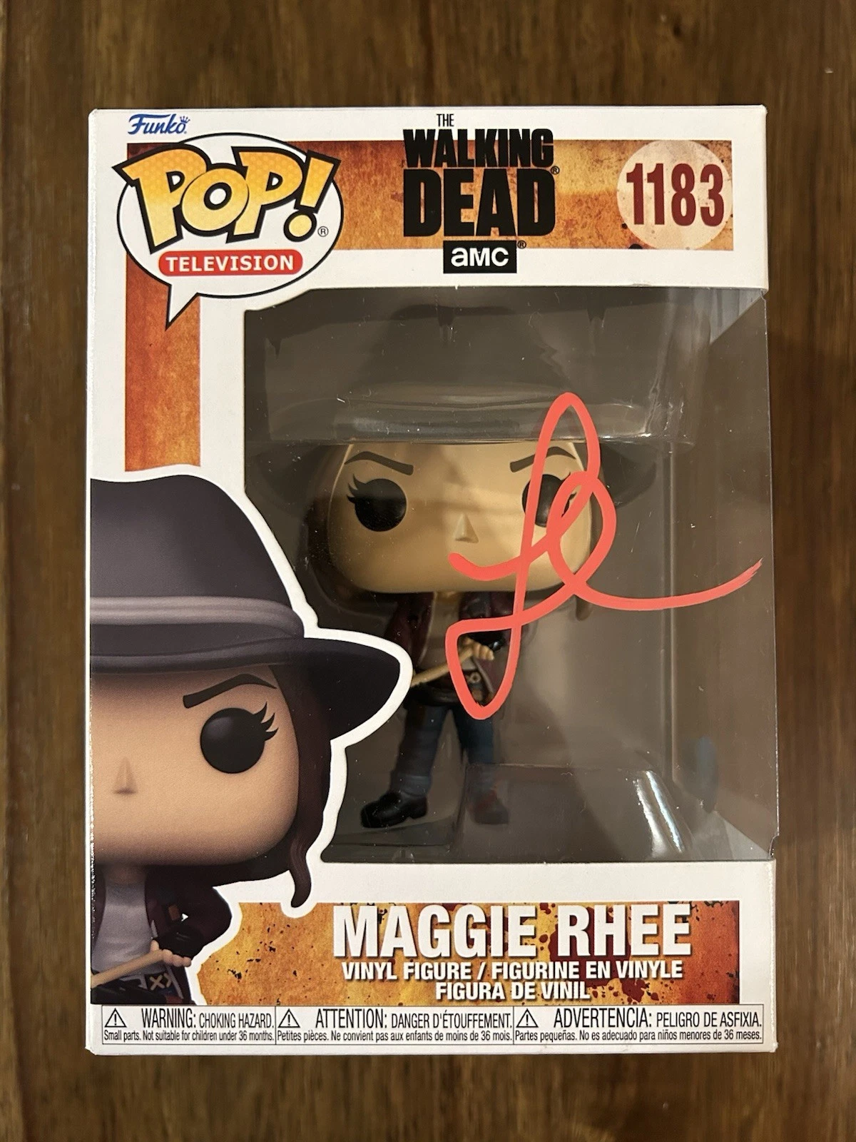 Lauren Cohan ‘The Walking Dead’ Signed Funko Pop ‘Maggie Rhee’ Beckett COA